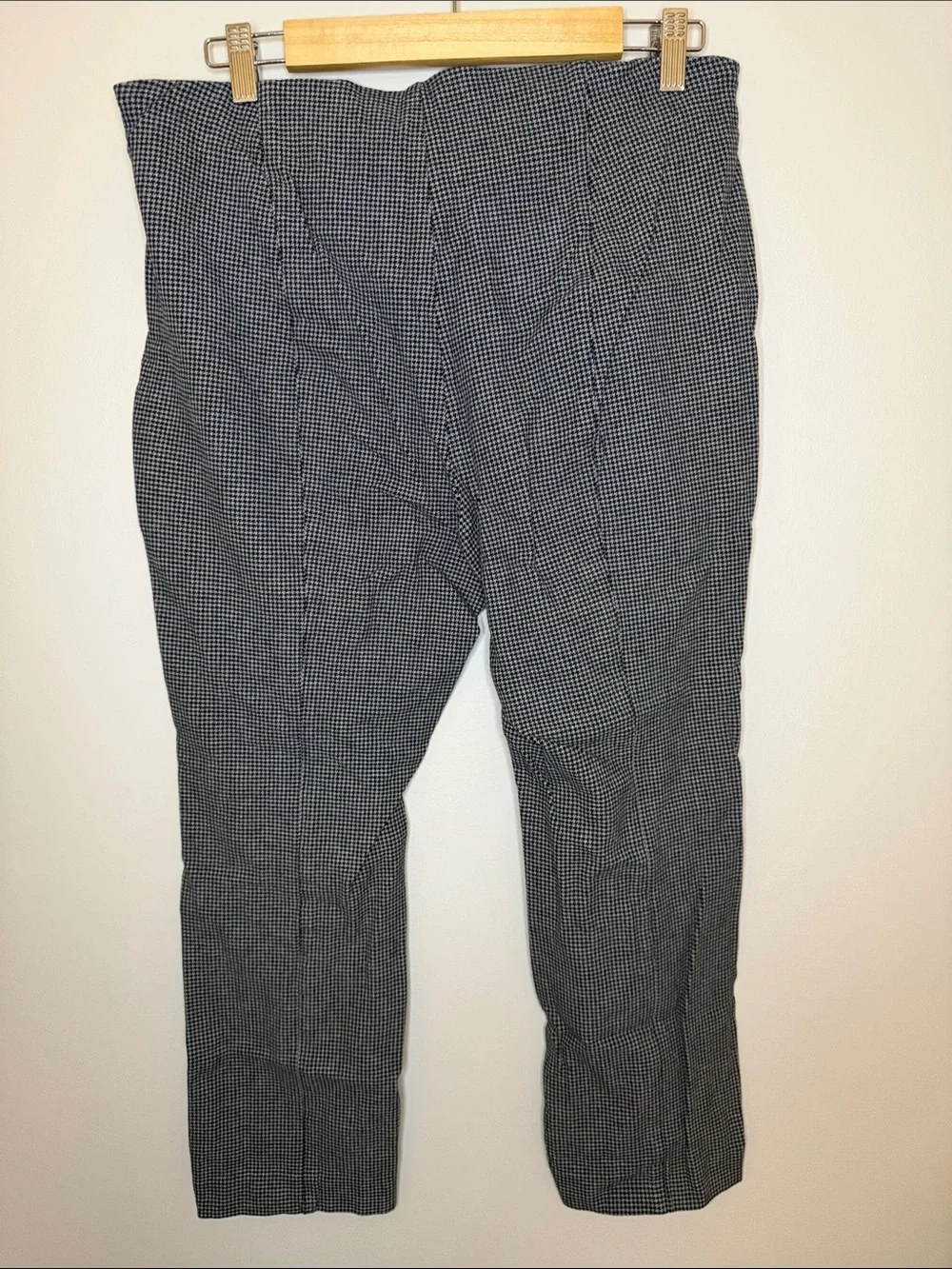 Old Navy Black and White Micro-Check Dress Pants - Classic Straight Fit